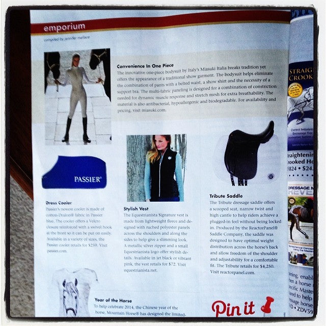 Dressage Today Magazine featuring Equestrianista