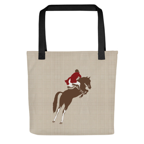 Fox Hunt Tote Bag | Beige