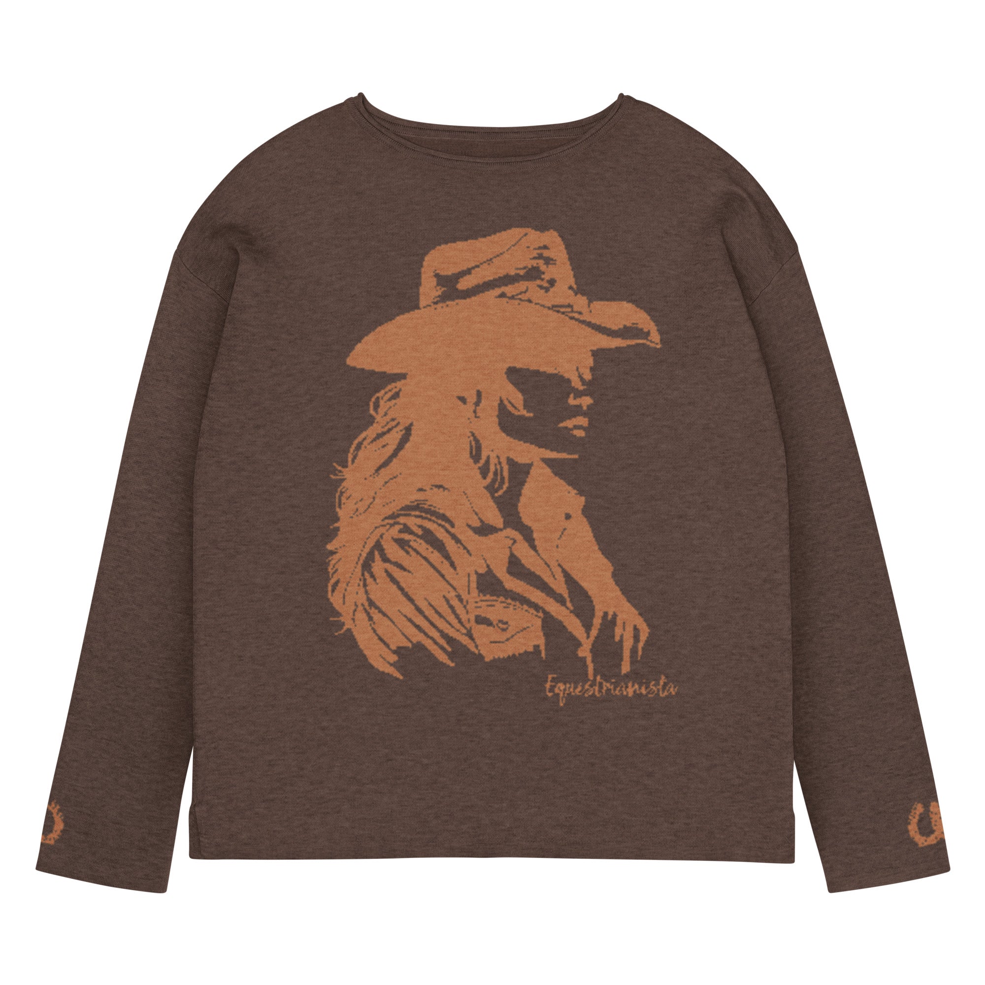 Lainey Knit Crewneck Sweater | Saddle