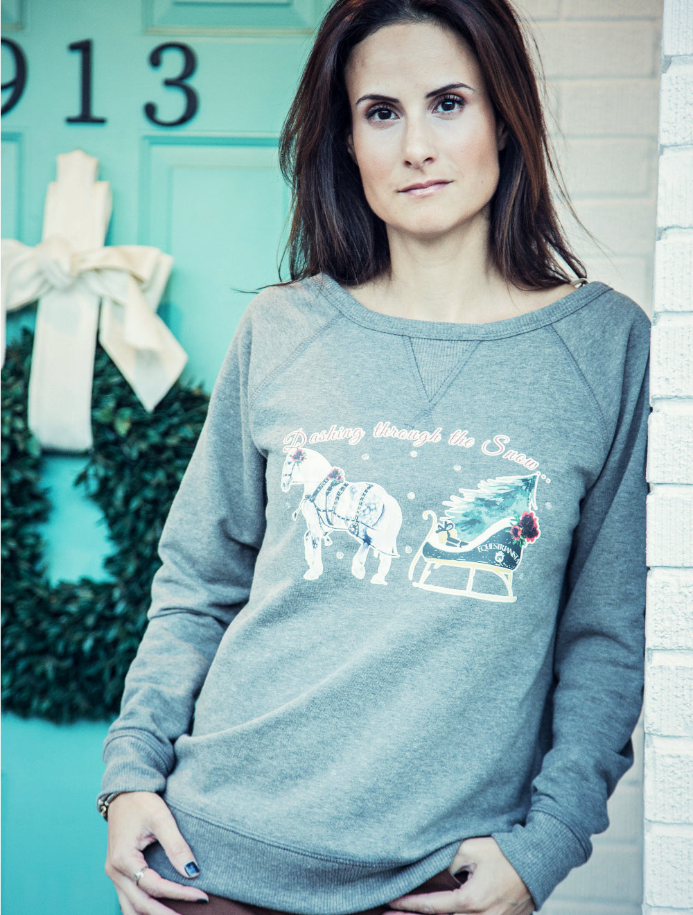 Equestrian Holiday Horse Sweater