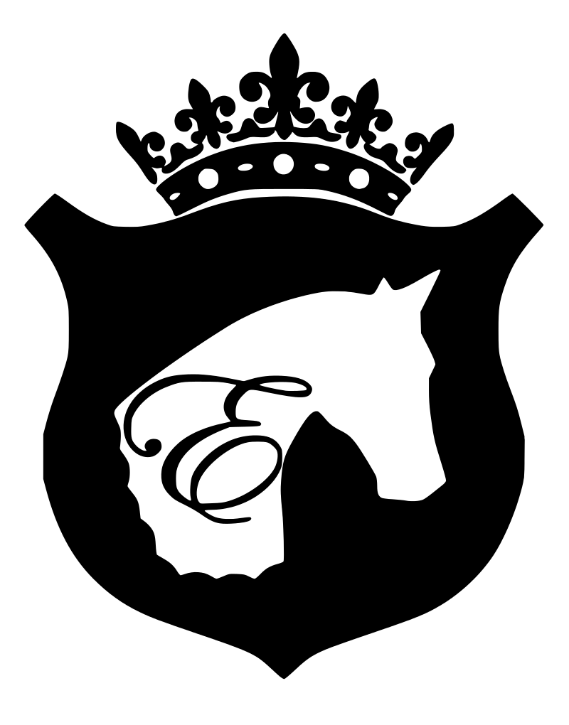 What is in the Equestrianista Brand Horse and Crown Logo