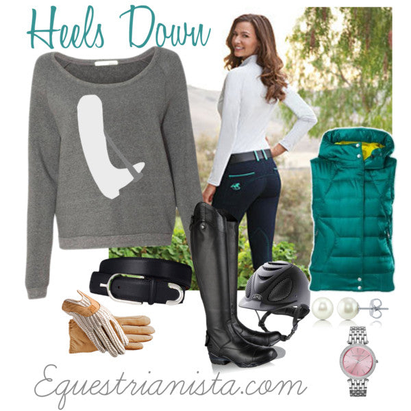 Heels Down with your Riding Outfit of the Day by Equestrianista