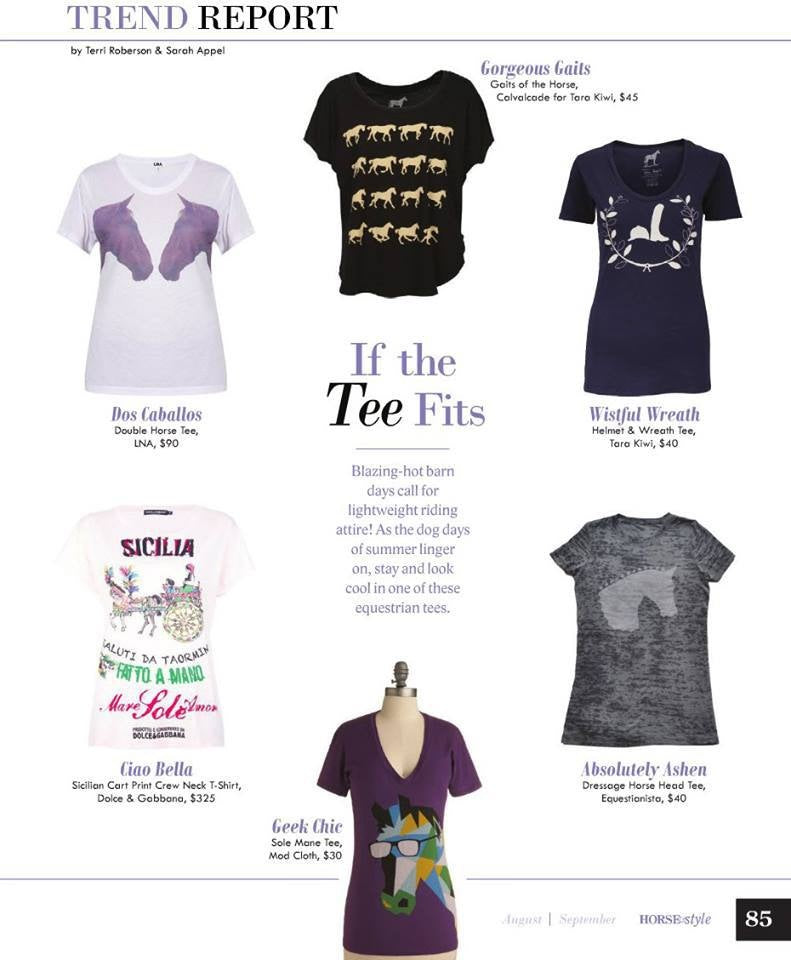 All in the Details: the Equestrianista Dressage T-Shirt